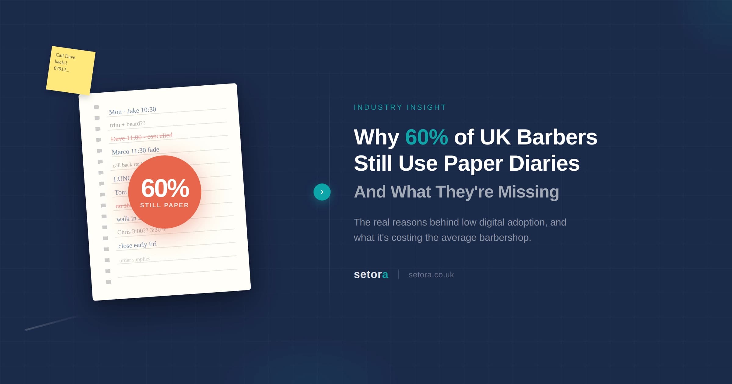 Why 60% of UK Barbers Still Use Paper Diaries